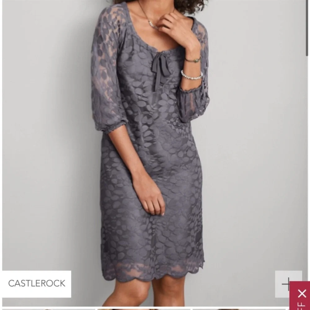Garnet Hill Boheme easy lace dress Size 6
